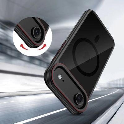 6. Tech-Protect MagHybrid MagSafe Case for iPhone Air - Black and Red