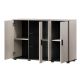 7. SOHO Chest of Drawers 120x41x80 Cashmere+Black