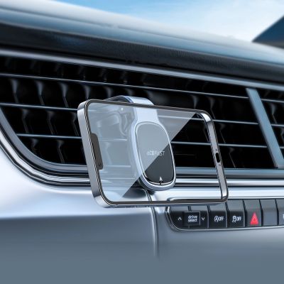 4. Acefast D16 Magnetic Car Air Vent Mount - No MagSafe Required - Gray