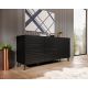 3. NOVA chest of drawers 155x40x72 black matt