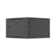 3. Lanberg 19" 6U 600x600 black wall-mounted rack cabinet with perforated doors (flat pack)