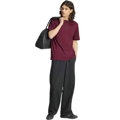 5. Men's adidas Essentials Small Logo Single Jersey Burgundy KF2403