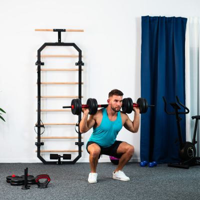 13. 6-in-1 Weight Set HMS SGN120 (Barbell, Dumbbells and Kettlebell) 20 kg
