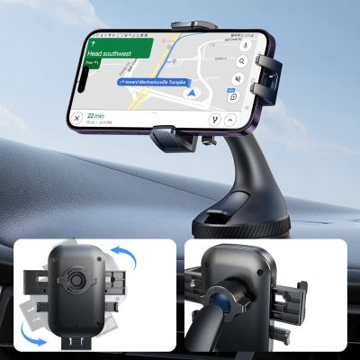 10. Joyroom JR-OK6 clamp phone holder for glass - black
