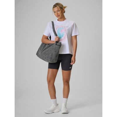 4. Women's printed T-shirt 4F 4FRSS26TTSHF4536-10S