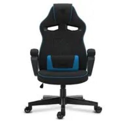 SENSE7 Knight fabric armchair, black and blue