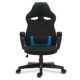 SENSE7 Knight fabric armchair, black and blue