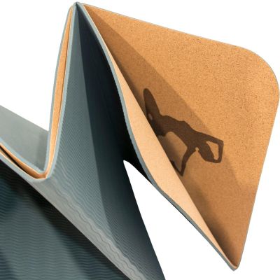 9. CORK FOLDABLE YOGA MAT 183x61x0.4CM ENERO FIT