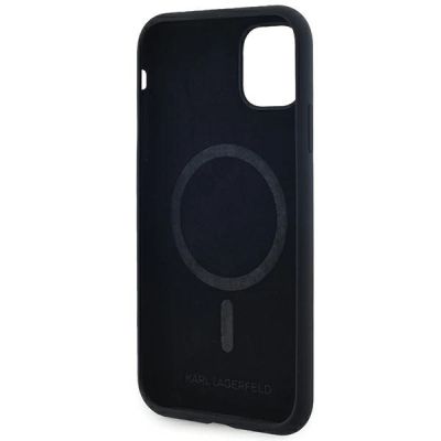 7. Karl Lagerfeld Silicone Karl&Choupette MagSafe case for iPhone 11 / Xr - black