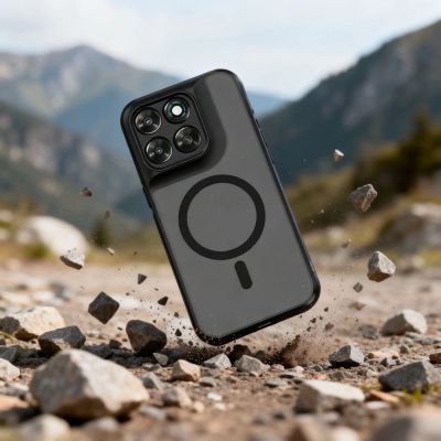 6. Tech-Protect Magmat MagSafe Case for Motorola Moto G67 / G77 - Matte Black
