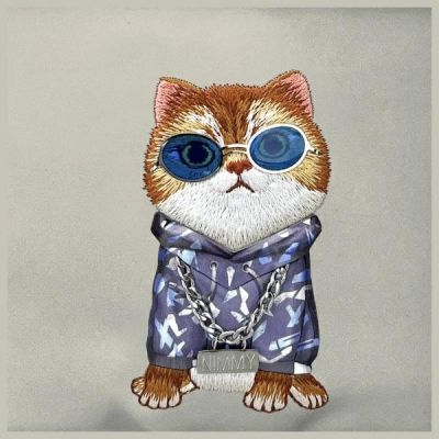 3. Nimmy Crossbody Glasses Cool Cat Shoulder Bag - Gray