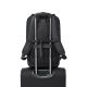 13. Rivacase Eden City Backpack Black Polyester, Waxed Leather (Pull Up)