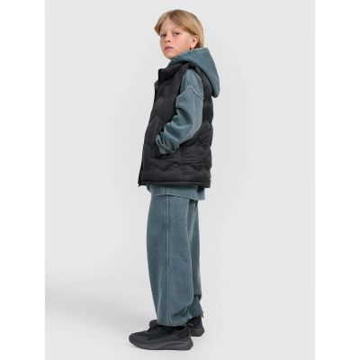 4. Boy's down vest with synthetic filling 4F 4FJRAW25TVJAM325-20S