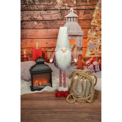 27. GNOME ON TELESCOPIC LEGS WHITE 80-115CM