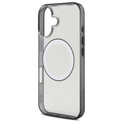 6. Mercedes Printed Logo MagSafe iPhone 16 Case - Clear