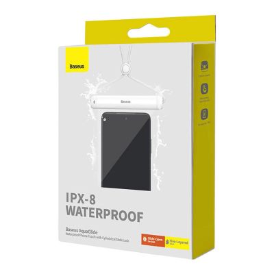 6. Baseus AquaGlide BS-PC030 case waterproof IPX8 with cylindrical clasp - white