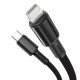 3. Baseus CATLGD-A01 Lightning - USB-C PD 20W 480Mb/s 2m cable - black