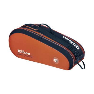 2. Wilson Roland Garros 2026 Team 6PK Tennis Bag Orange and Navy Blue WR8053301001