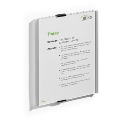 Durable Info Sign Acrylic, Aluminum Silver