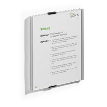 Durable Info Sign Acrylic, Aluminum Silver