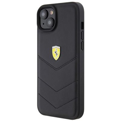 2. Ferrari FEHCP15MRDUK iPhone 15 Plus 6.7" black/black hardcase Quilted Metal Logo