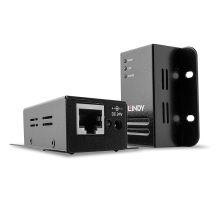 Lindy 42680 Network Extender Network Transmitter and Receiver Black