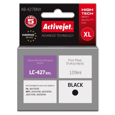 Activejet AB-427BNX Ink (replacement for Brother LC-427BXL; Supreme; 109 ml; black)