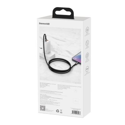 6. Baseus CATLWJ-01 Lightning - USB-C PD cable 20W 480Mb/s 1m - black