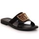 4. Black slippers with ornament W Filippo