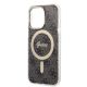 6. Set Guess GUBPP13LH4EACSK Case+ Charger iPhone 13 Pro black/black hard case 4G Print MagSafe