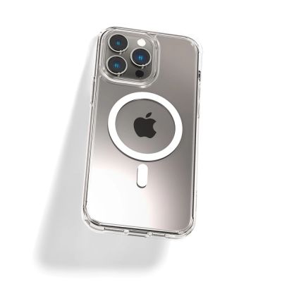 6. Spigen Ultra Hybrid Mag Case with MagSafe for iPhone 14 Pro - Clear/White