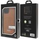 7. Audi Synthetic Leather Case with MagSafe for iPhone 15 Plus / 14 Plus - Brown