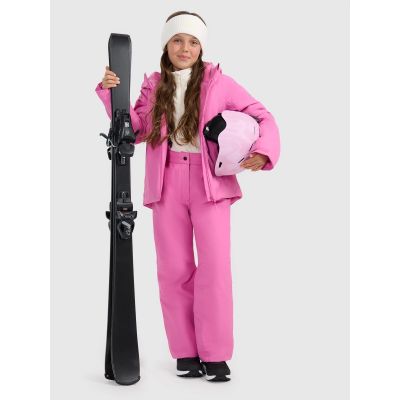 2. Girls' thermal fleece underwear (top) 4F 4FJRAW25UFLEF070-11S