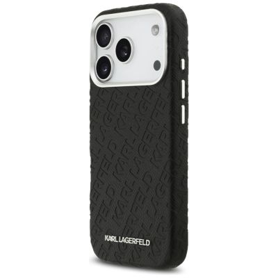 2. Karl Lagerfeld FW Stamped Karl MagSafe Case for iPhone 17 Pro - Black