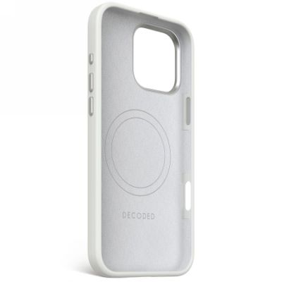 Decoded AntiMicrobial Silicone Backcover with MagSafe for iPhone 16 Pro Max - Gray