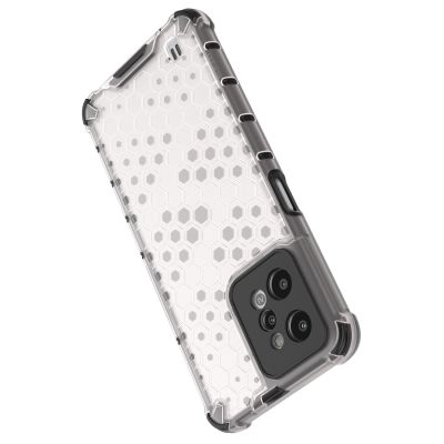 15. Honeycomb case armored cover with a gel frame Realme C31 transparent