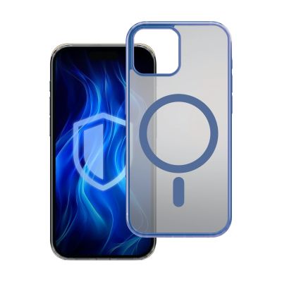 6. 3mk Frosty MagCase Blue Case for Apple iPhone 12 Pro Max - Transparent