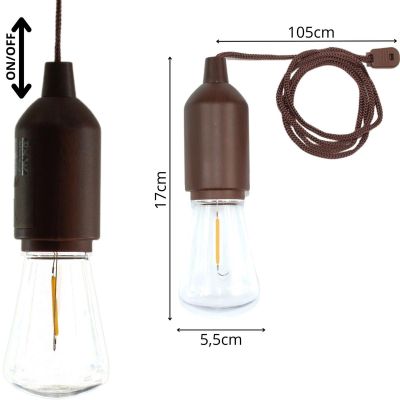 4. REDCLIFFS BATTERY-POWERED CAMPING BULB LAMP MODEL 2