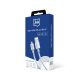 6. 3mk Hyper Cable USB-A / micro USB 5V 2.4A 1.2m - white
