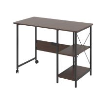 Maclean folding loft desk, dimensions: 107x45x75cm, max - 150 kg, with top, dark walnut color, MC-411 B