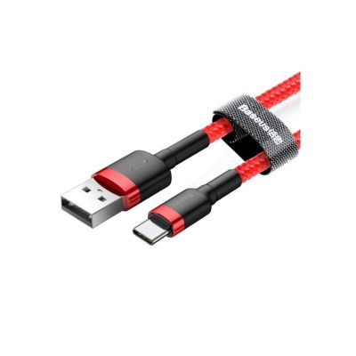 2. Baseus Cafule CATKLF-C09 Cable (USB 2.0 - USB Type-C; 2m; black and red)