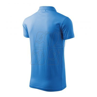 3. Malfini Single J. M MLI-20214 azure polo shirt