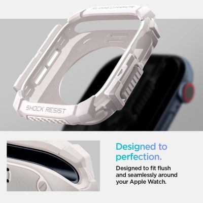 13. Spigen Rugged Armor Strap for Apple Watch 10 46mm - Beige