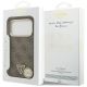 8. Guess 4G Triangle Logo MagSafe Case for iPhone 17 Pro / 18 Pro - Brown