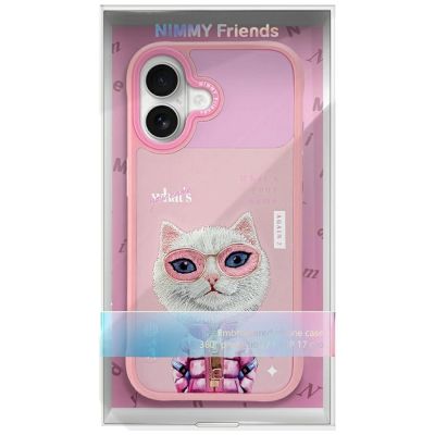 7. Nimmy Cool&Cute 2.0 Cat Case for iPhone 17 - Pink