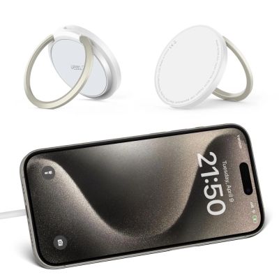 9. Tech-Protect QI15W-A33 Inductive Charger with MagSafe and Stand with USB-A / USB-C Cable - White