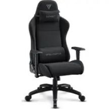 SENSE7 Spellcaster FUKU XL black / Gaming chair / Fabric / Adjustable / Wheels / Load capacity 160 kg