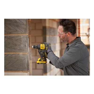 6. Stanley SFMCD716D2T-QW 1900 RPM Drill Central Locking Black, Yellow