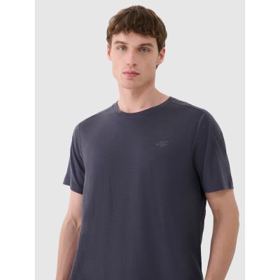 6. Men's Merino Wool Trekking T-shirt 4F 4FWSS25TFTSM1268-22S