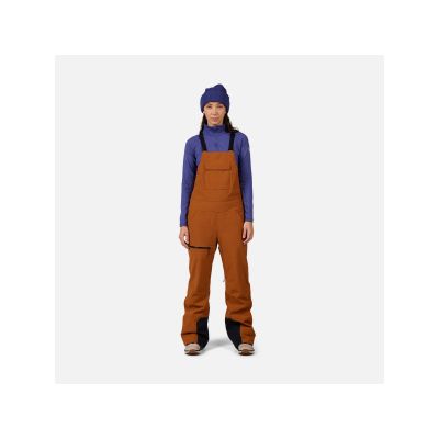 2. ROSSIGNOL W Outerlimits Insulated Bib Women's Ski Pants Brown
